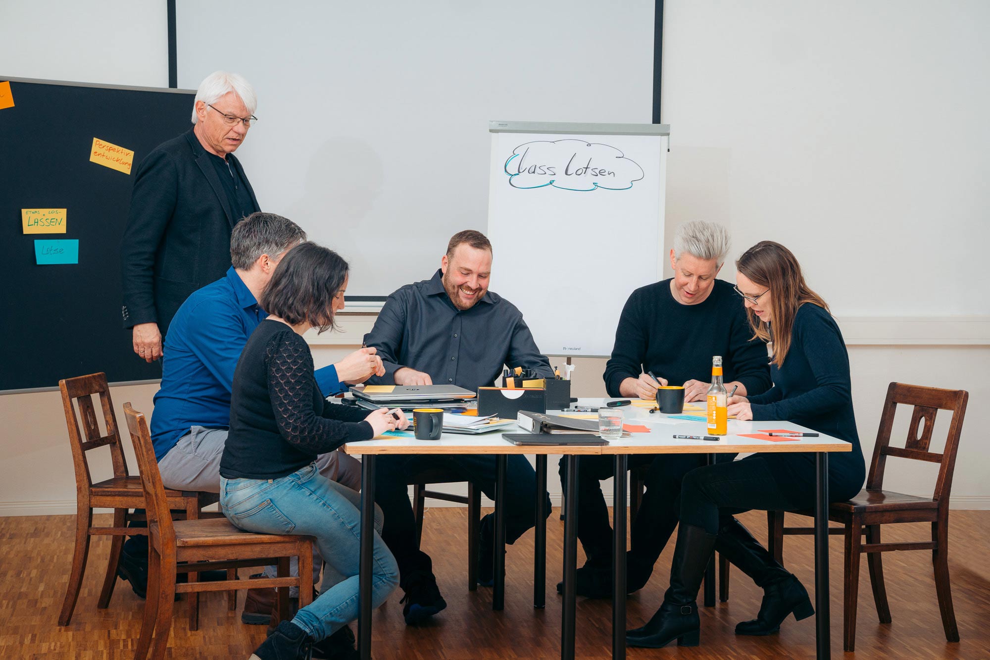 Die Lotsen in Aktion bei einem Workshop